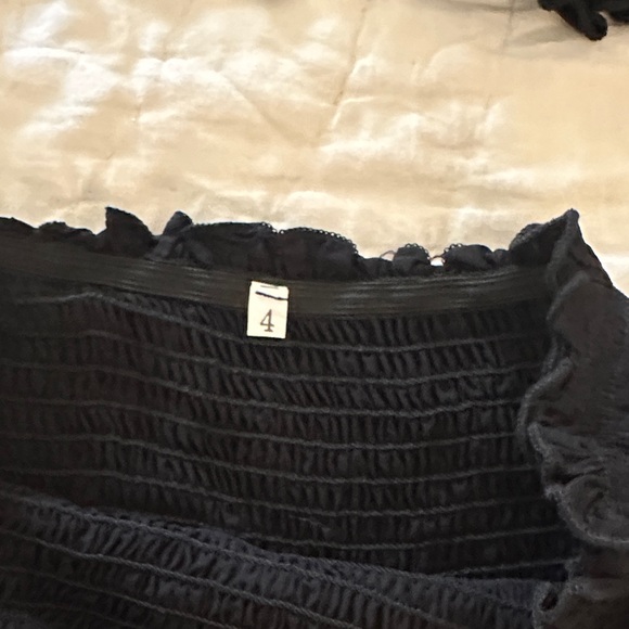 Zara Black Ruffled Top - Picture 3 of 3